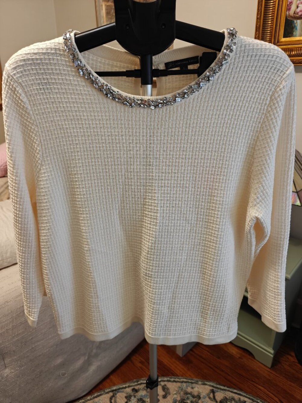 Adrianna Papell Jeweled Top